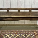 Rustic chestnut bench from the late 19th century.