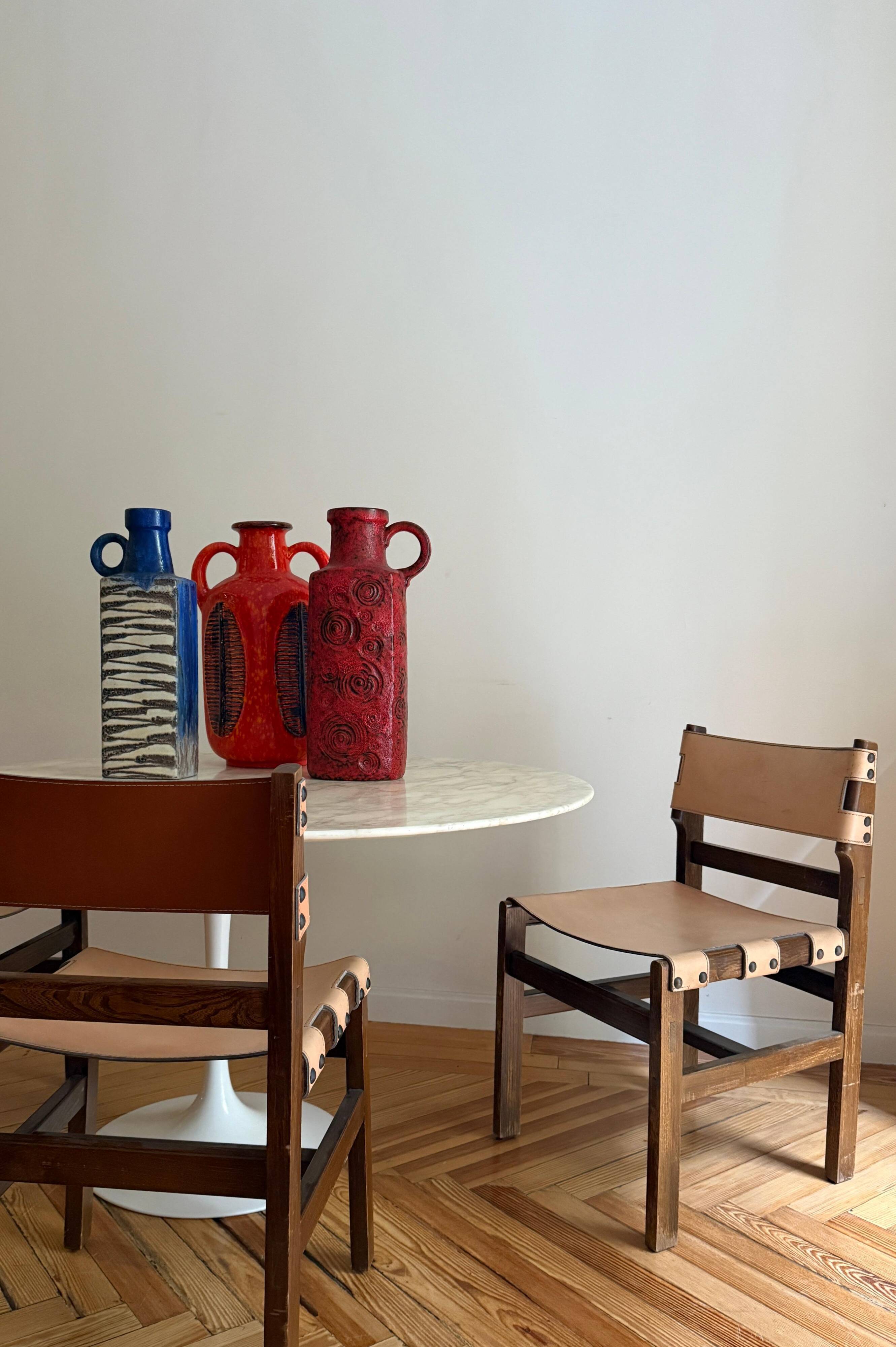 Chairs by Pierre Chapo for Maison Regain