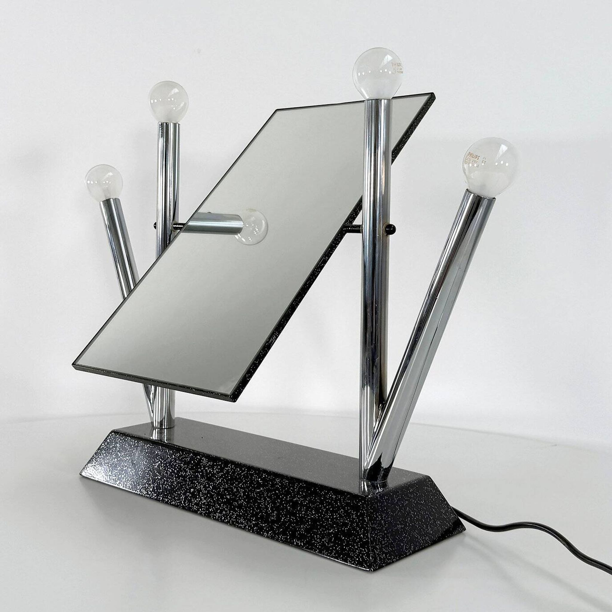 "Yucca" table mirror by Anna Anselmi for Bieffeplast, 1980