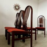 Lot 6 old Italian design bentwood chairs from the 70s vintage