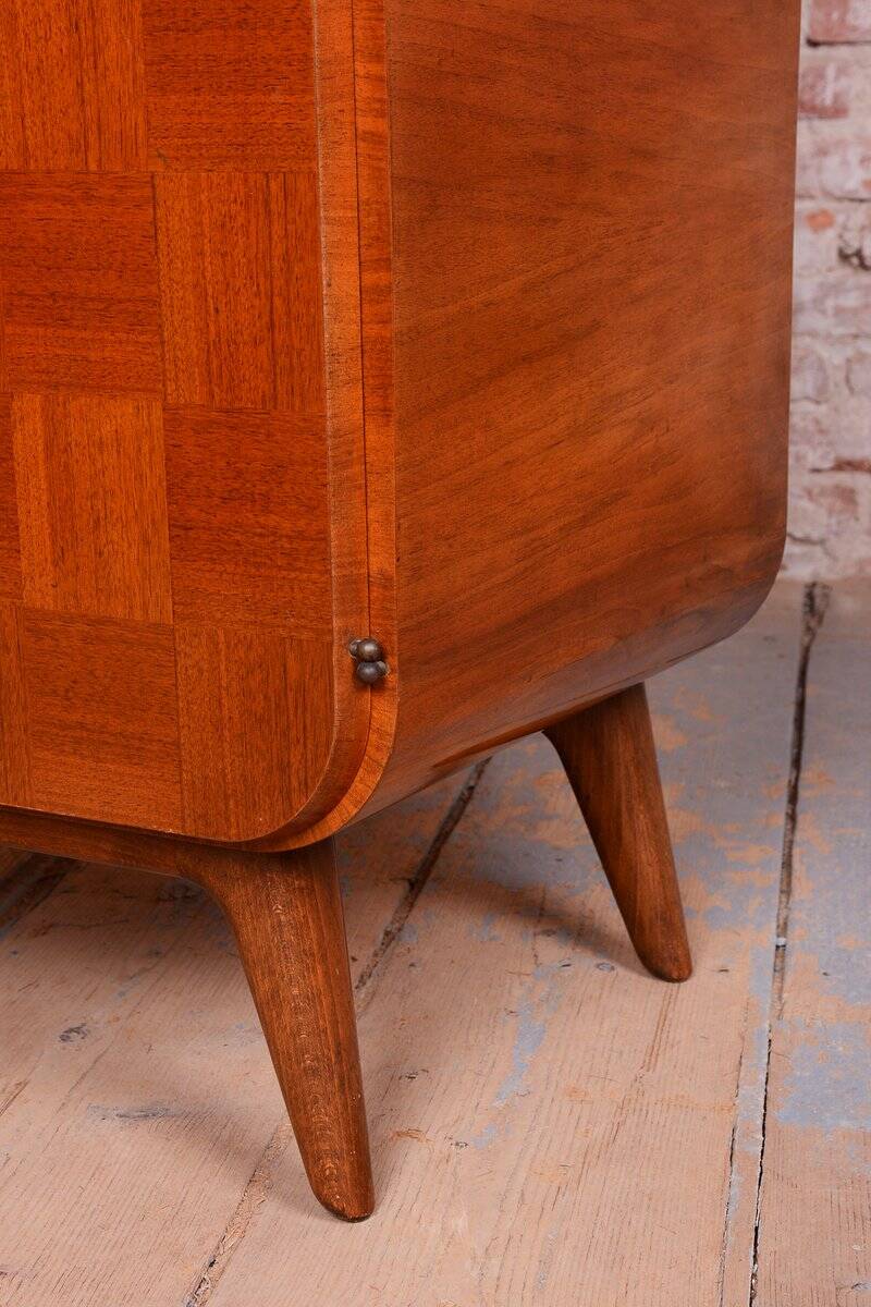 Czech Art Deco Sideboard in Walnut attributed to J. Halabala for Up Zavody, 1940s