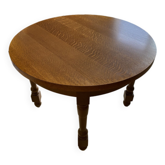 Round wooden table, 4 people, ideal kitchen/dining room