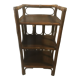 Shelf on rattan legs, 60-70s