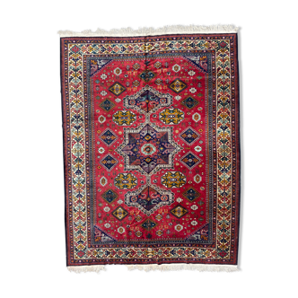 Nice large vintage carpet chirwan Azerbaijan handmade 234x310 cm