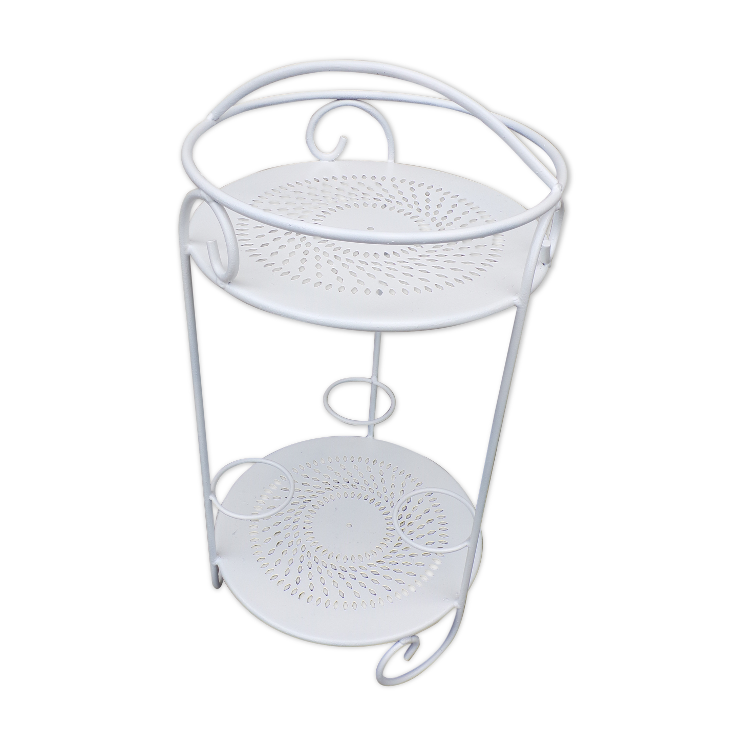 Vintage bar furniture in perforated sheet metal