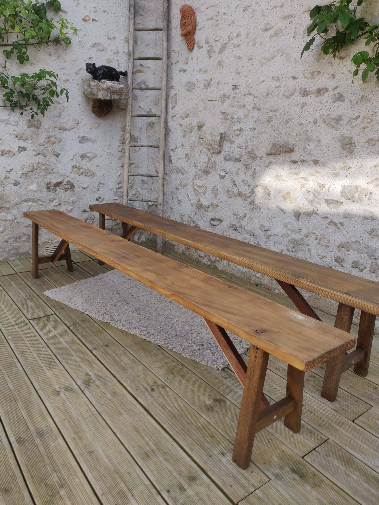 Pair of old benches