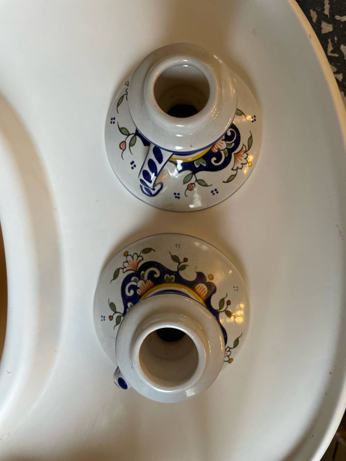 2 Handmade candlesticks Rouen decor