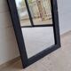 Artisanal Burnt Wood Mirror (108x78 cm) – Industrial / Japandi Style