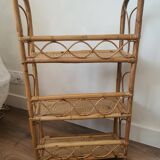 Rattan shelf