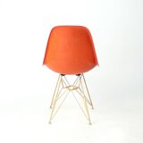 Chaise Coquille Eiffel Orange De Charles Et Ray Eames Pour Herman Miller, 1960s