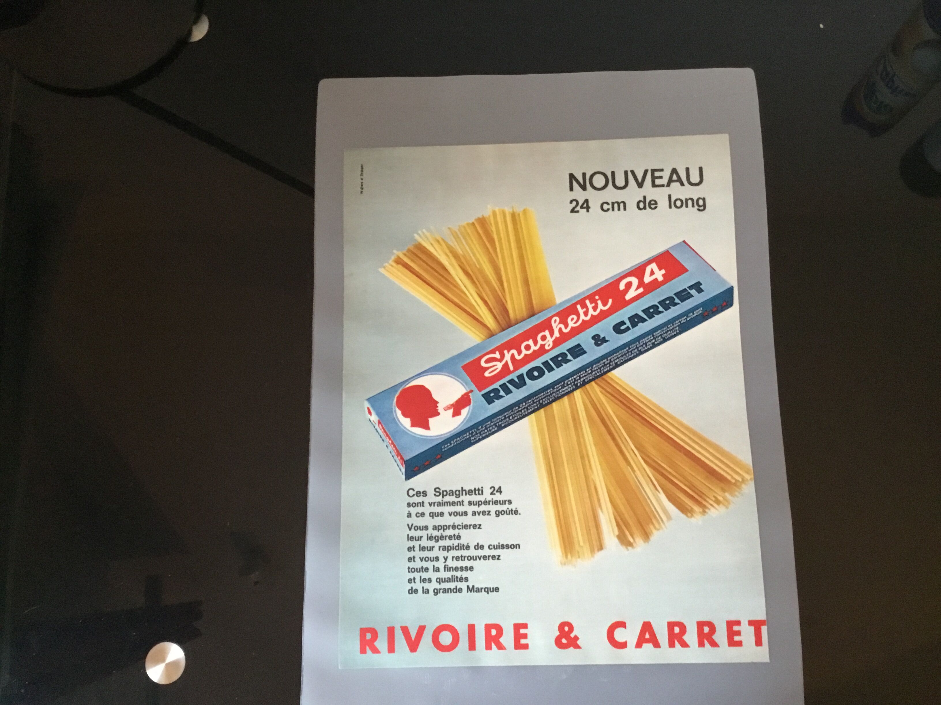 Vintage advertising to frame rivoire and carret