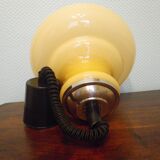 Suspension up and down, opaline lampshade, chrome metal, volvit system