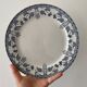 Set of 10 old flat plates in iron earth, model Noisette de Sarreguemines