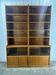 Pair of large vintage wooden display cabinets – 1960s/70s