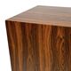 Vintage plant column in rosewood veneer 80s design