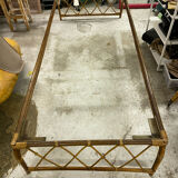 Rattan bed frame