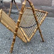 Porte revues bambou vintage 1940