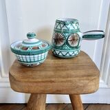 Robert Picault ceramic pots, sugar bowls and jugs