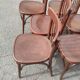 Series of 6 curved beech bistro chairs from Thonet around 1920/30
