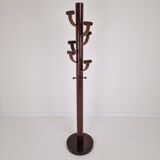 Italian Teak Wooden Coat Rack, 1980s