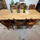 Old workshop table in elm