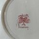 Pair of flat plates Lunéville model Lucien – Clover decoration early 20th century