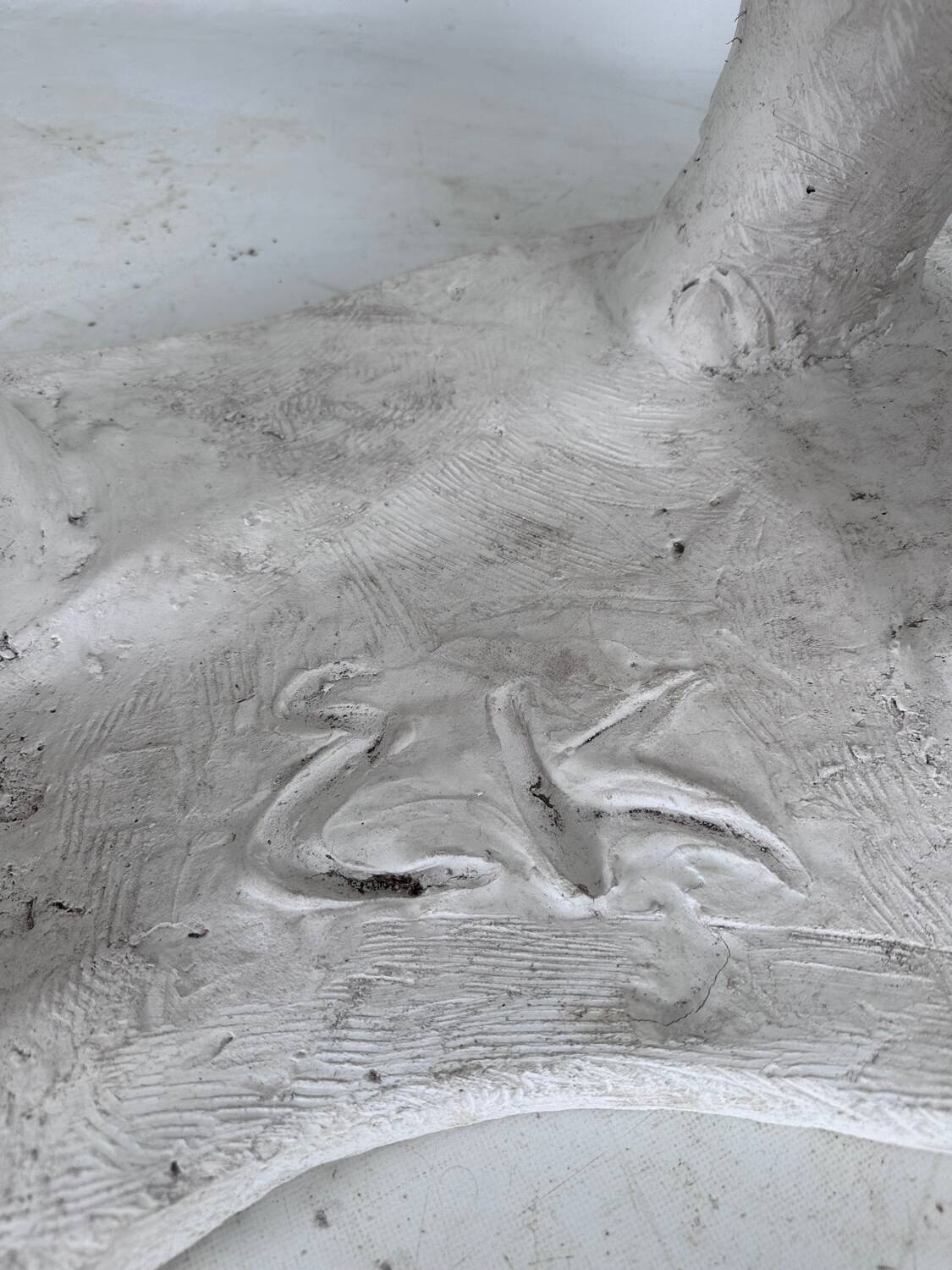 Large plaster elephant sculpture