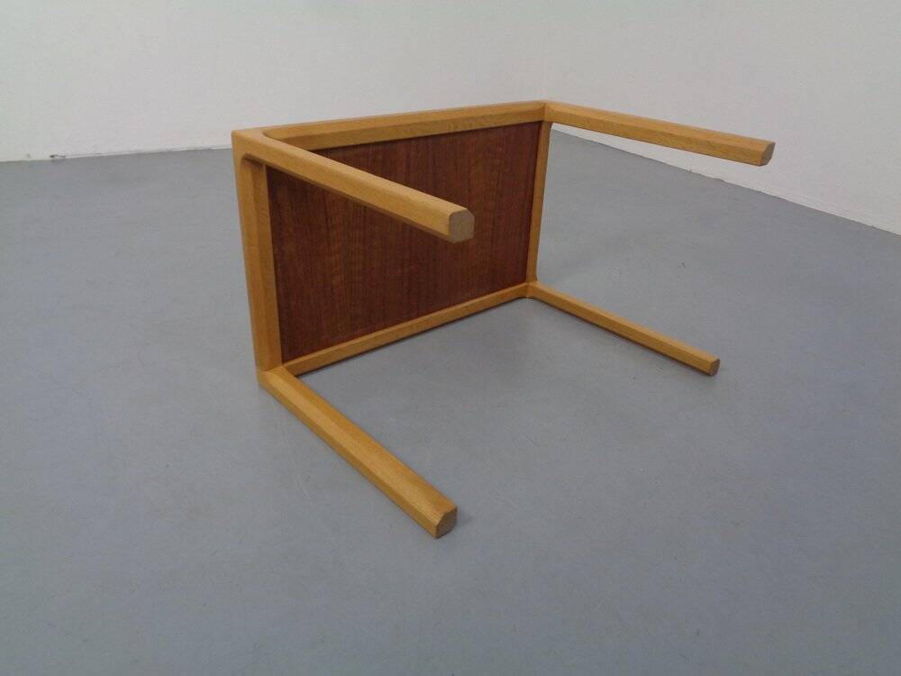 Danish Oak Side Table, 1960s
