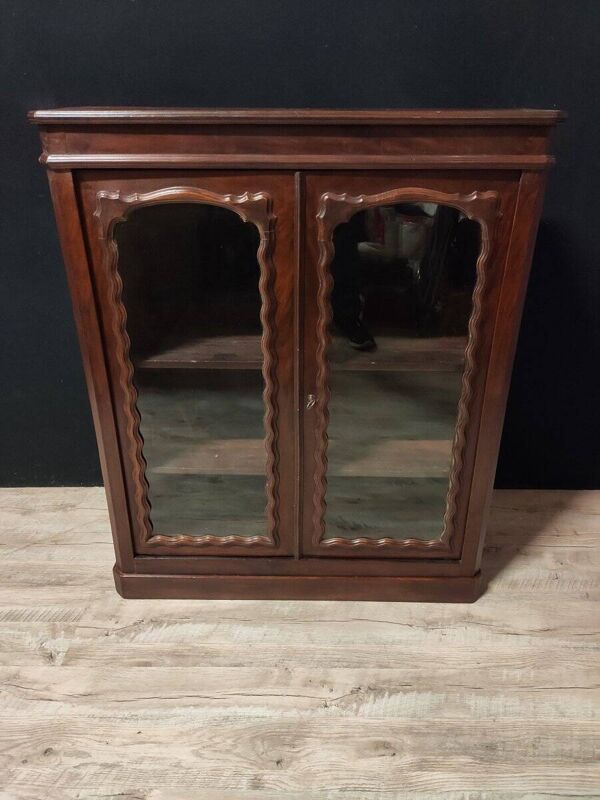 Bibus Vitré Napoléon III En Acajou