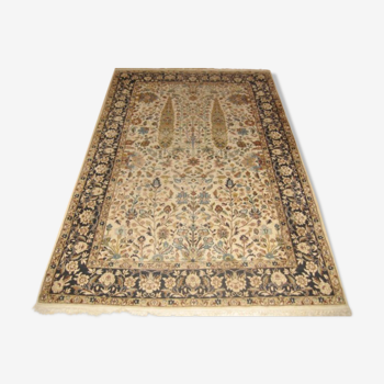 Tapis Turc ancien Hereke (Deux Cyprès) 200x125 cm