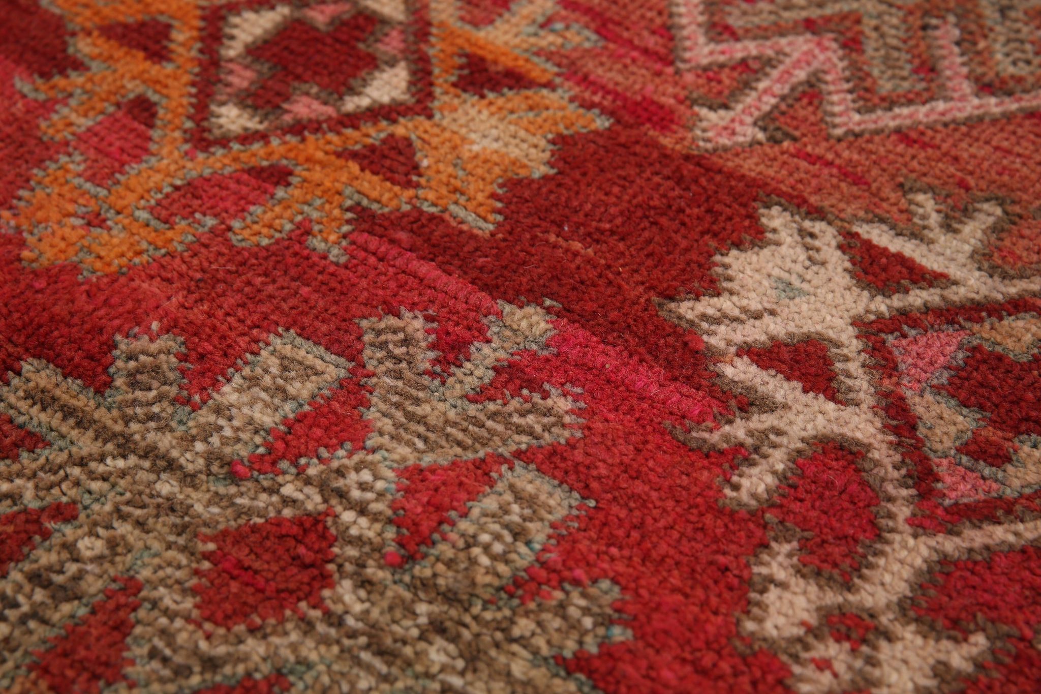 Vintage Moroccan Wool Rug 185 x 337 cm - Berber Handmade Rug - Bohemian Rug