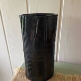 Signed stoneware vase