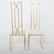 Pair of brass chairs Alain Delon for Jean Charles 1970
