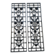 2 Art Nouveau / Art Deco grids art ironwork flower decoration