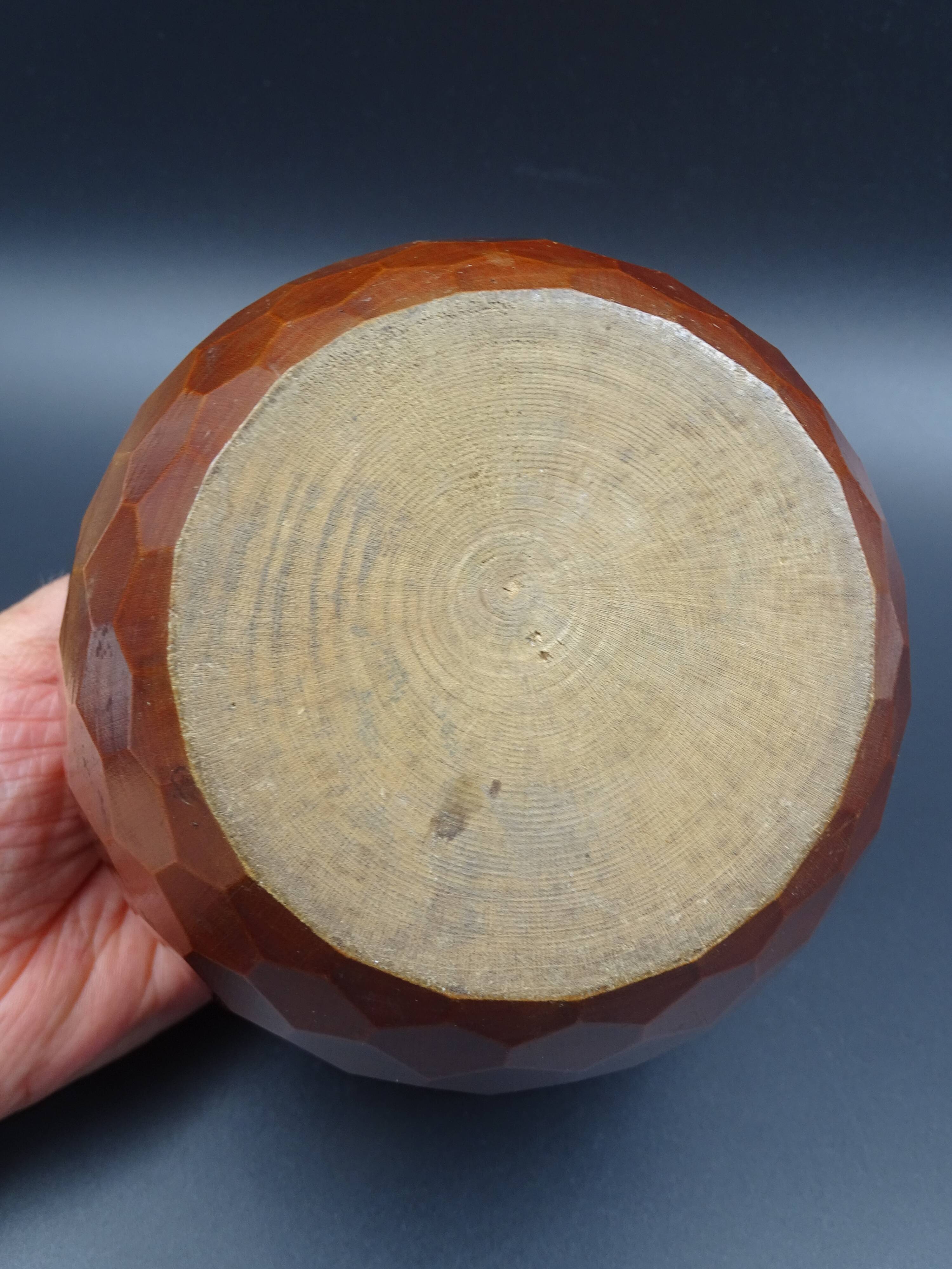 Wooden box- Decoration of cut sides - circa 1950