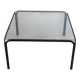 Large coffee table in glass and metal, Italy 1970s.