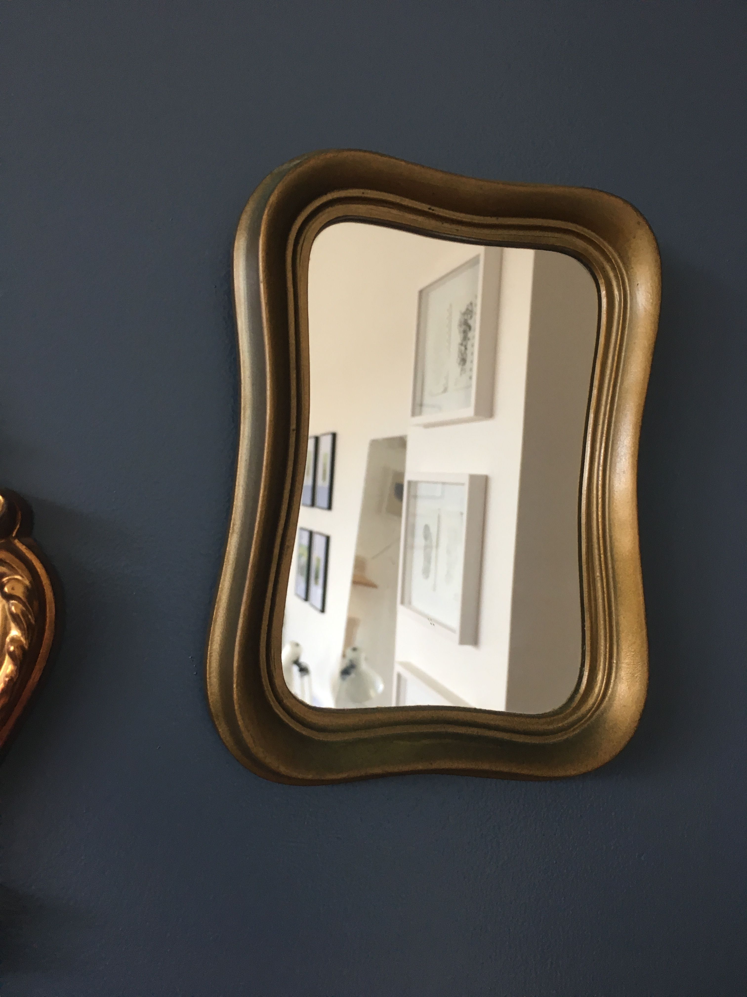Set of golden mirror of the 70/80 - 19x29cm