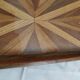 Antique rectangular tray in art deco marquetry wood