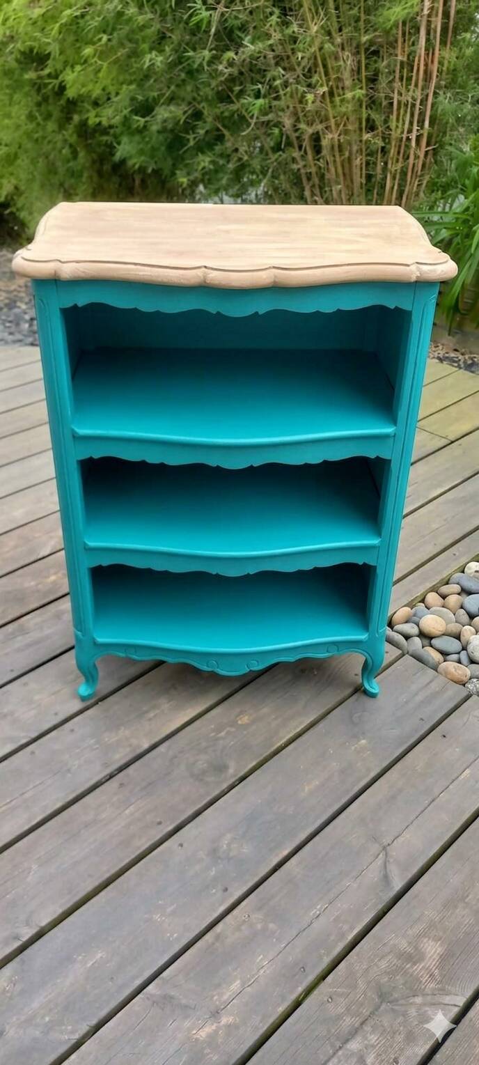 Antique patinated bookcase