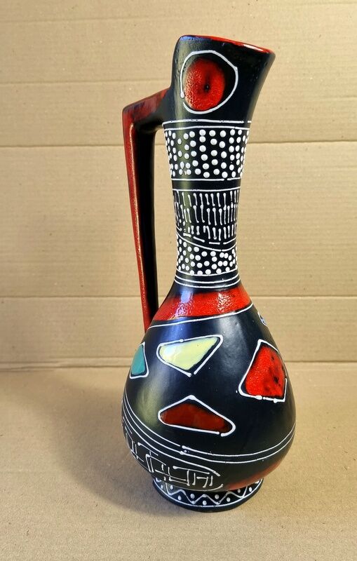 Vase Lamberto Mancnelli from Deruta Italy 50s