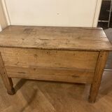 Solid wood chest with opening front