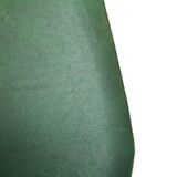 Set of 4 vintage chairs wood and skai green