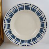 Set 6 Art Deco hollow plates