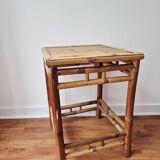 Vintage coffee table in bamboo and rattan '1970s – Bohemian/Exotic style