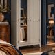 Armoire parisienne art déco rénovée miroir biseauté