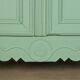Armoire de mariage antique française vert doux
