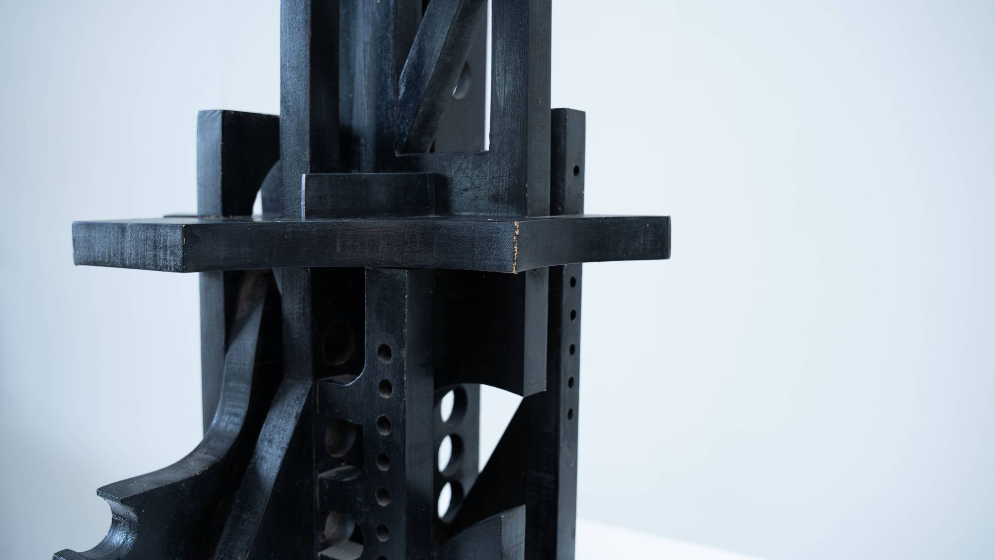 Abstract Italian wooden sculpture
