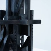 Abstract Italian wooden sculpture