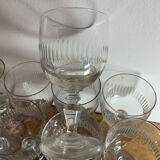 Set of 12 Baccarat Renaissance glasses from the 19th century.