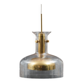 Anders Pehrson lampe à suspension en cristal par Atelje Lyktan, années 1960